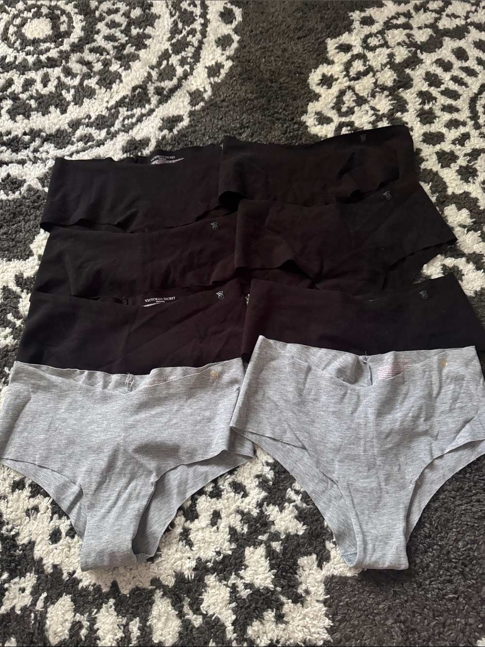 Victoria secret cotton no show cheeky undies bundle 8 pair size medium